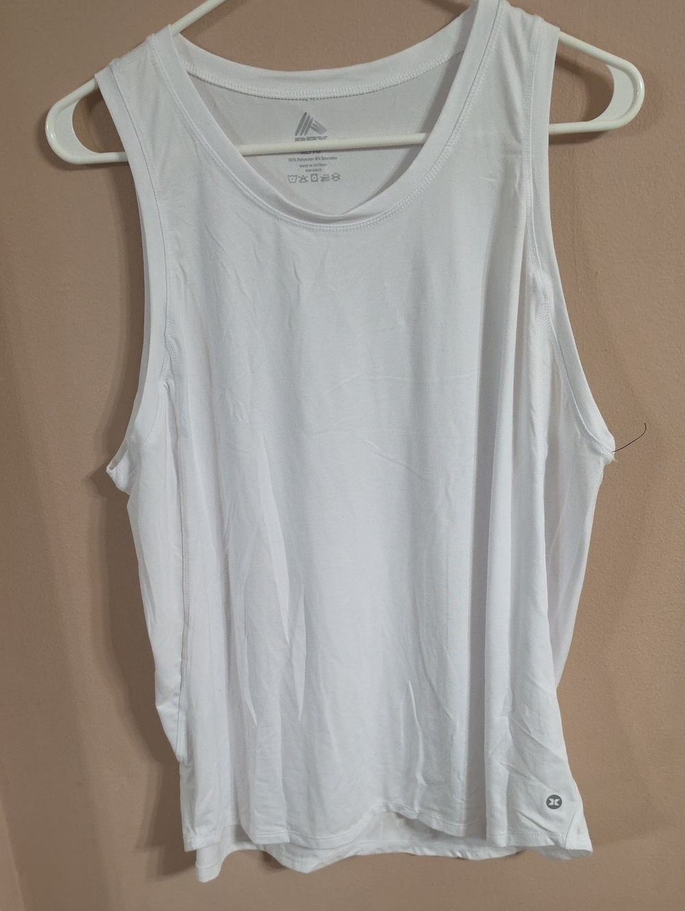 RBX White Performance Sleeveless Tank